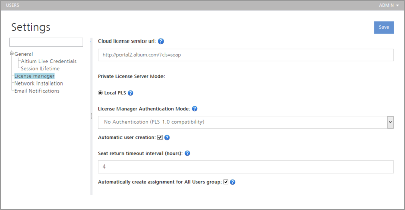 The License Manager options will affect how licenses are configured and leased.