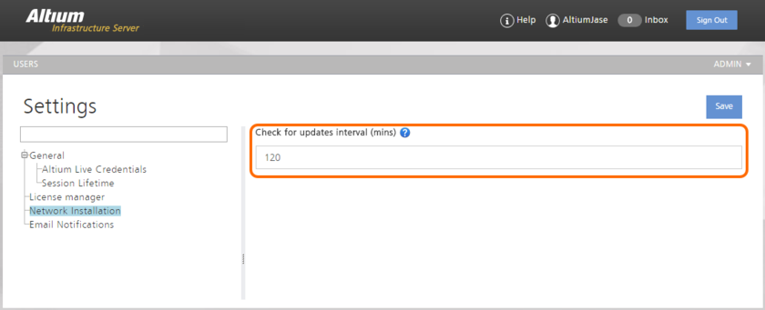 For products and extensions that are configured for automatic updating, specify the interval by which the software should check for these updates.