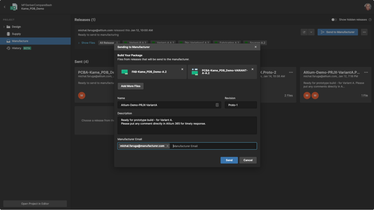 Trackable and managed